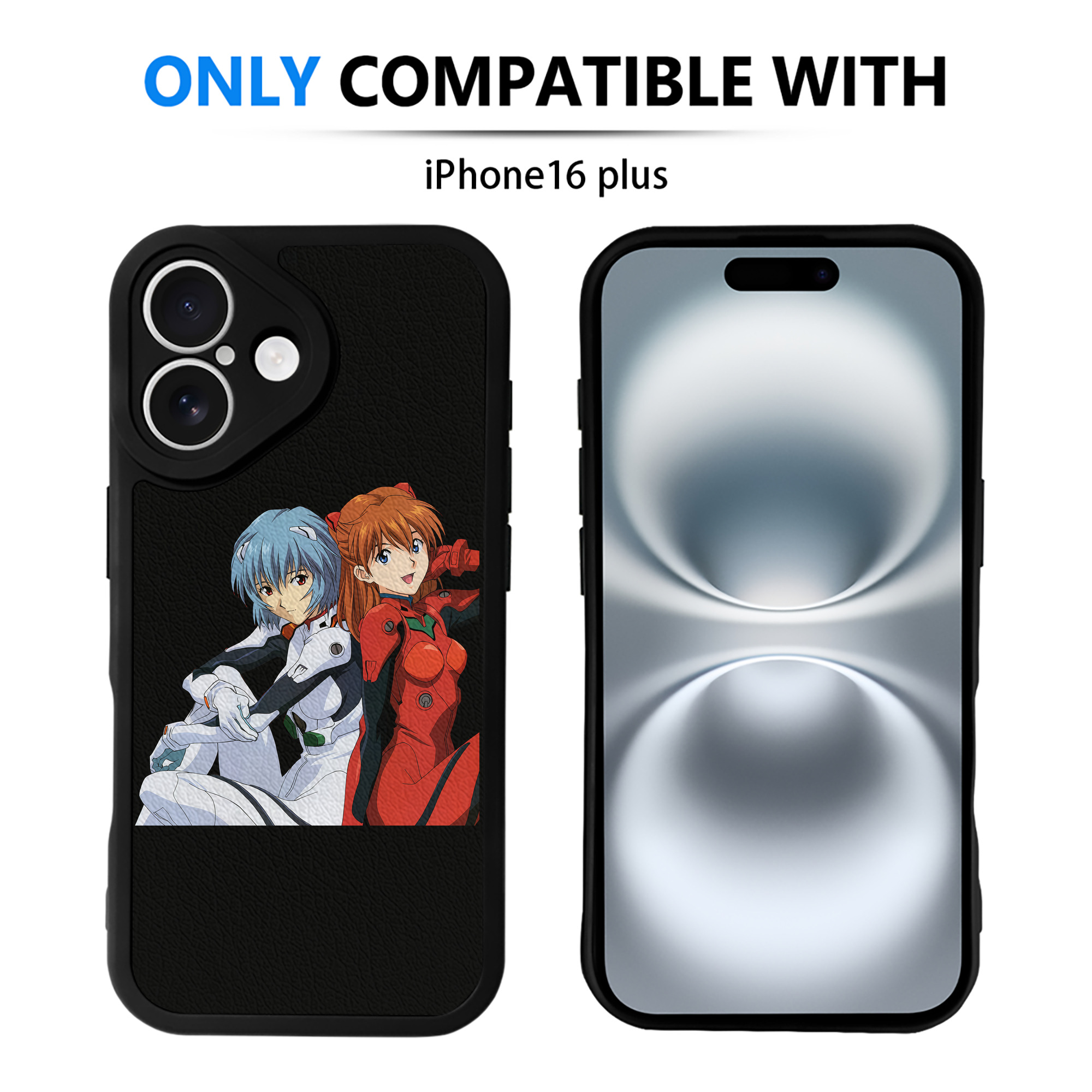 （画像用） EVA 新世紀エヴァンゲリオン 【iPhone 16シリーズ対応】シリコンスマホケース（レザー調） 材質：シリコン